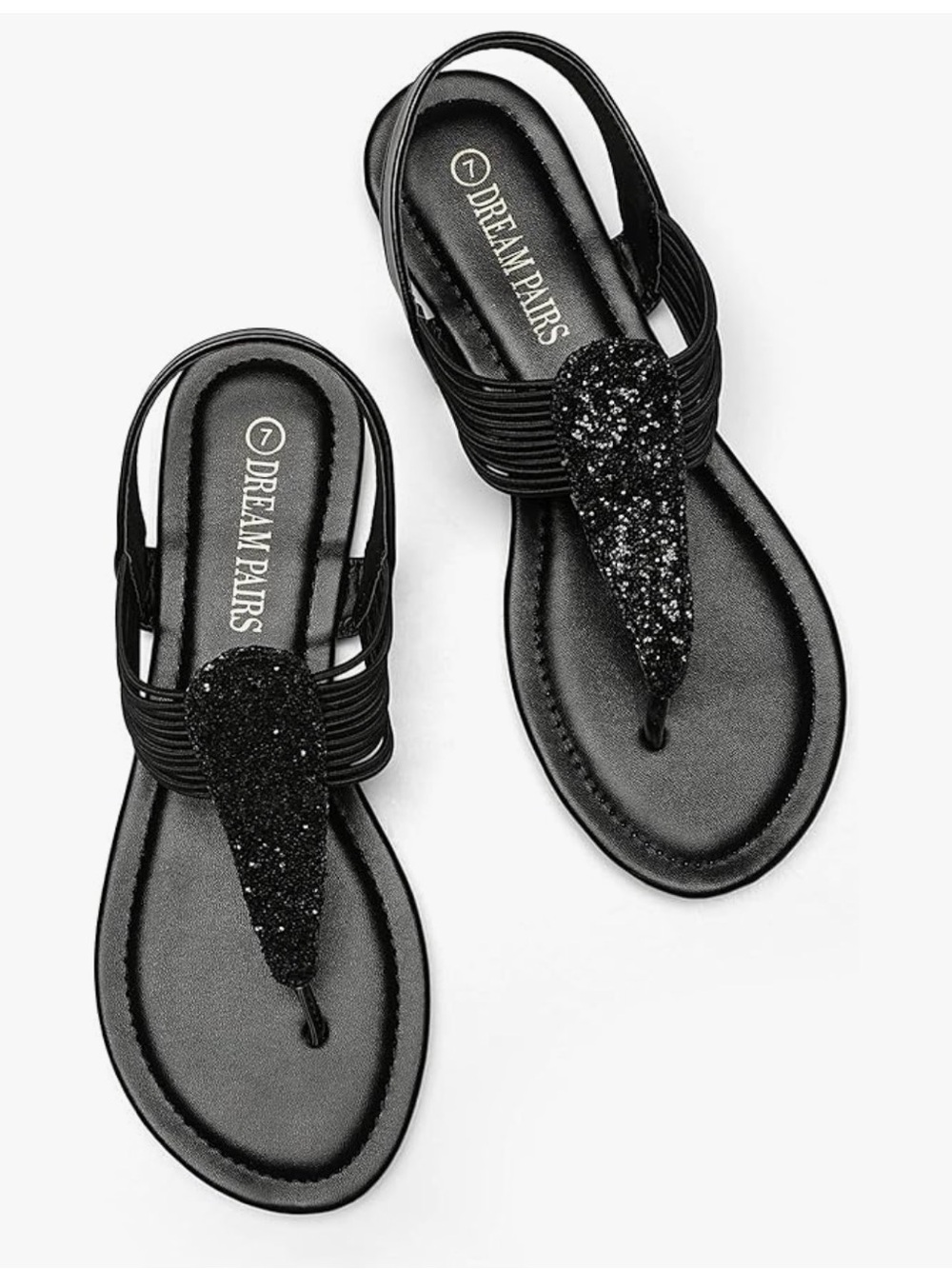 DREAM PAIRS Women's Elastic Strappy Ankle Strap Summer Gladiator Sandals Size 9